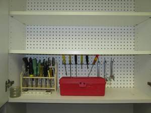 lot 240 image: Wrenches, screwdrivers and other to...