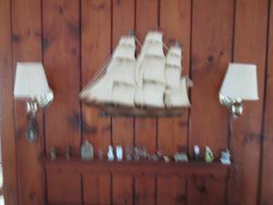 lot 158 image: Vinage detailed ceramic Pirate ship...
