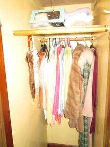 lot 217 image: Closet filled with ladies coats mai...