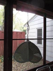 lot 220 image: Hanging ceiling lamp with a long ch...