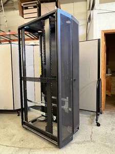 lot 16 image: Dell Smart Server Rack Enclosure Cabinet with Doors - Good Condition