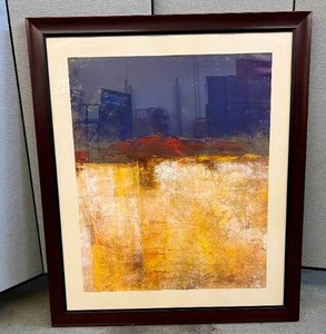 lot 20 image: Huish by Checo Diego Very Large Abstract Wall Art 50.75 x 43 - In Great Condition