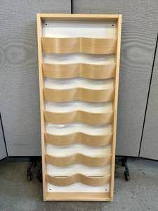 lot 30 image: Mid Century Danish Modern Swedish Made&nbspVgspel&nbspMateria Wave&nbspMagazine Holder Designed by Kersti Sandin Blow & Lars Blow - Excellent Condition
