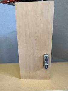 lot 31 image: Locking Locker Vented Cabinet With Shelves & Coded Locker Lock - We have combination - Appear New Never Used
