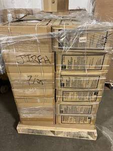 lot 63 image: 24 Cases (1000 each per case) NEW Medline NON12SL Translucent Plastic LIDs with Straw Slot