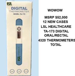lot 6 image: WOWOW MSRP $52,000 12 Cases (360 thermometers per case) New In Retail Boxes LSL Healthcare TA-173 Digital OralRectal Thermometers -Perfect For Business Handouts During Flu Season&nbspGreat&nbspStocking Stuffer or&nbspGag For Handing Out At Halloween