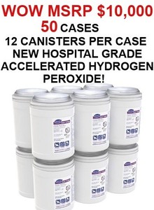 lot 4 image: WOW MSRP $10,000  50 Cases (12 canisters per case) NEW Diversey 4599516 160-Wipes Per Cansister Oxivir Tb Wipes