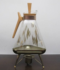 lot 22 image: Great Looking Mid Century Atomic Coffee Warmer