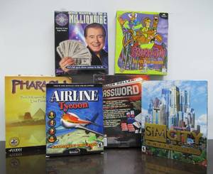 lot 39 image: Group of Brand New Unused Big Box PC Games