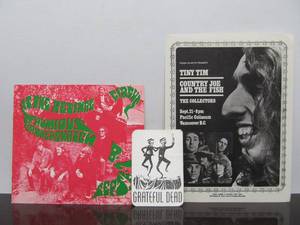lot 45 image: Original Vintage Concert Posters & Backstage Pass - Grateful Dead & Tiny Tim
