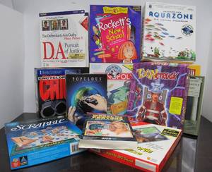 lot 47 image: Group of Brand New Unused Big Box PC Games etc