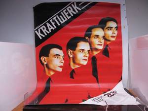 lot 210 image: Very Cool Original Vintage 1981 KRAFTWERK German Concert Poster