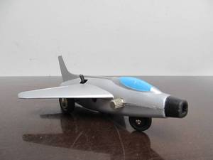 lot 213 image: Working Vintage SCHUCO Windup Metal Toy Airplane wOriginal Key