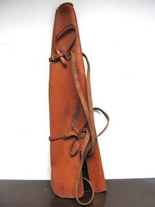 lot 218 image: Antique Leather Rifle Case
