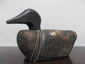 lot 221 image: Antique Wood Duck Decoy