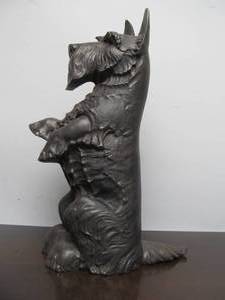 lot 234 image: Quality Larger Size Antique Scottie Dog Cast Iron Doorstop