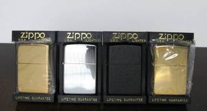 lot 54 image: Lot of 4 Brand New Unused ZIPPO Lighters