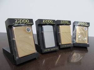 lot 58 image: Lot of 4 Brand New Unused ZIPPO Lighters