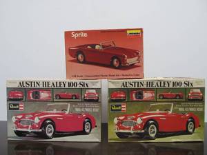 lot 74 image: Lot of 3 Vintage AUSTIN HEALY Model Kits