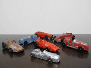 lot 83 image: Lot of Old Vintage Metal Toy Race Cars