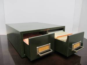 lot 96 image: Excellent Clean Estate Lot of Vintage Stamps in Metal Cabinet