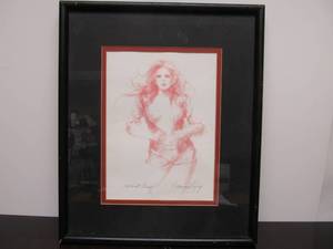 lot 113 image: Nice Hot Pants Connie King Original Lithograph Artist Proof Signed 18