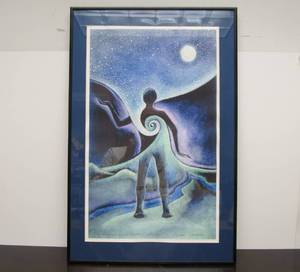 lot 116 image: Nice Of Heaven and Earth Spiritual Art Print Signed 23