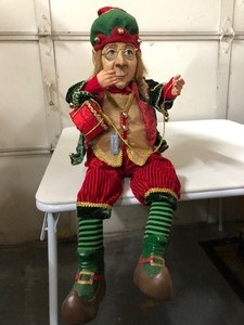 lot 118 image: Excellent Quality LARGE Christmas Elf Doll - New with Tags