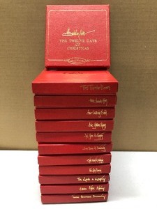 lot 149 image: Complete 12-Days of Christmas Ornament Collection by P Buckley Moss