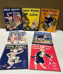 lot 156 image: Very Nice Group of Vintage 1940s Large Size Illustrated Childrens Books - Uncle Wiggily