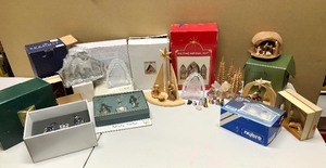 lot 165 image: Large Estate Lot of Quality Christmas Nativity Sets & Items