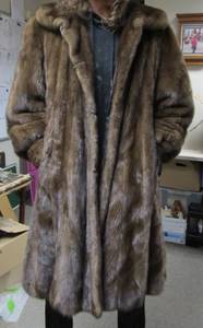 lot 144 image: Vintage Genuine Fur Coat from Bjorkmans in Minneapolis