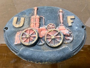 lot 259 image: Vintage Cast Iron Fire Station Plaque