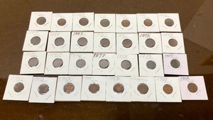 lot 263 image: Complete Run of US Indian Head Pennies 1880-1908