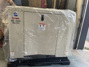 lot 4 image: Brand New CUMMINS Onan RS 12000 GenSet Generator & Transfer Switch