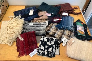 lot 369 image: Amazing Lot of Brand New Artisan Handmade etc Scarves Textiles etc