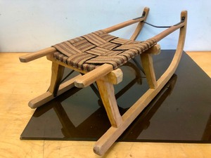 lot 372 image: Vintage Wooden Snow Sled