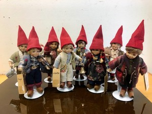 lot 374 image: Large Lot of Very Nice Scandinavian Dolls by Birgitte Frigast