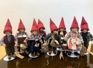 lot 375 image: Lot of 3 Very Nice Scandinavian Dolls by Birgitte Frigast