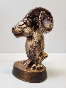 lot 419 image: Very Nice Signed Ram Sculpture by Eric Westfal