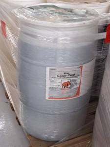lot 196 image: Lot of (1) Blendco Red Rhino Blue Color Coat Foaming Polish and Conditioner 30-gallon Plastic Drum