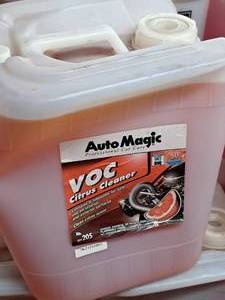 lot 221 image: Lot of (3) Auto Magic VOC Citrus Cleaner General Purpose Cleaner 5-gallon Plastic Jug