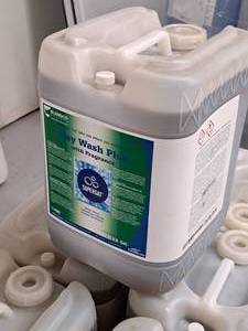lot 222 image: Lot of (4) DuBois Blendco Systems Bay Wash Plus 5-gallon Plastic Jug