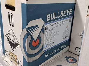 lot 150 image: Lot of (5 Cases) Diamond Shine Bullseye Thunder Clean-Blue 2X Double Diamond Blue Foaming Alkaline Presoak 2.5-gallon Plastic Jug 2-count ( 10 total items )
