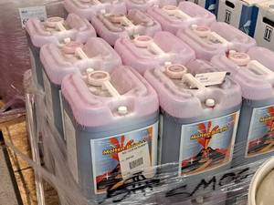lot 284 image: Lot of (6) DuBois Blendco Systems Molten Bright Pink 6-gallon Plastic Jug