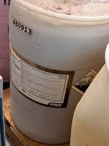 lot 275 image: Lot of (1) Westleys Foam Brush Soap & Triple Conditioner Red Pre-Wax Conditioner 30-gallon Plastic Drum