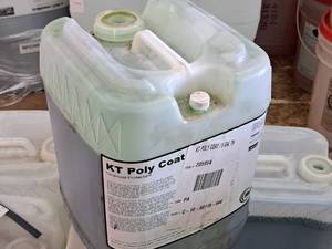 lot 317 image: Lot of (4) KT Poly Coat Clearcoat Protectant 5-gallon Plastic Jug