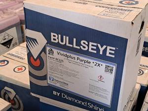 lot 127 image: Lot of (4 Cases) Diamond Shine Bullseye Vividplus Purple 2X Silicone Infused Surface Enhancer 5gal Case Pack 2.5-gallon Plastic Jug 2-count ( 8 total items )