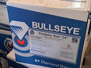 lot 129 image: Lot of (5 Cases) Diamond Shine Bullseye Vividplus Red 2X Silicone Infused Surface Enhancer 5gal Case Pack