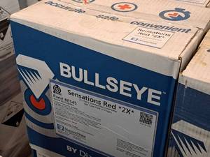 lot 117 image: Lot of (5 Cases) Diamond Shine Bullseye Sensations Red 2X Cherry Scented Red Conditioner 5gal Case Pack 2.5-gallon Plastic Jug 2-count ( 10 total items )